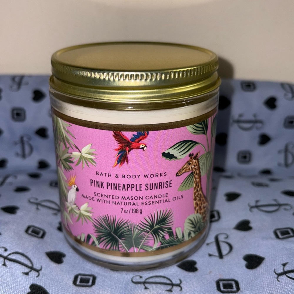 Pink Pineapple Sunrise 1 wick candle